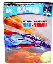 Cover art for FORD V FERRARI (U.S. EXCLUSIVE STEELBOOK, 4K Ultra HD +Blu-ray + Digital)