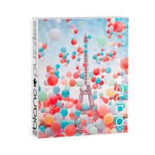 Cover art for Buffalo Games - blanc - Eiffel Tower Balloons - 500 Piece Jigsaw Puzzle , White