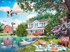 Cover art for Buffalo Games - Picnic at The Farm - 1000 Piece Jigsaw Puzzle