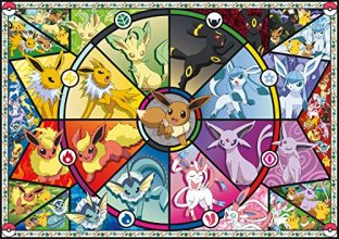 Cover art for Buffalo Games - Pokémon - Eevee's Stained Glass - 500 Piece Jigsaw Puzzle
