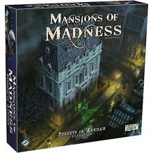 Cover art for Mansions of Madness Streets of Arkham EXPANSION | Horror Game | Mystery Board Game for Teens and Adults | Ages 14+ | 1-5 Players | Average Playtime 2-3 Hours | Made by Fantasy Flight Games