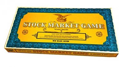 Cover art for Vintage Stock Market Board Game "New Deluxe Edition" (1968)