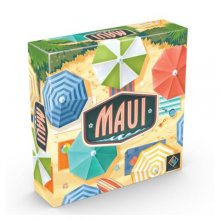 Cover art for Maui Board Game | Beach Themed Strategy Game | Pattern-Making Puzzle Game | Fun Family Game for Kids and Adults | Ages 8+ | 2-4 Players | Average Playtime 30 Minutes | Made by Next Move Games
