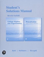 Cover art for Student Solutions Manual for College Algebra and Trigonometry and Precalculus: A Right Triangle Approach