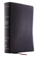 Cover art for The NKJV, Open Bible, Black Leathersoft, Red Letter, Comfort Print (Thumb Indexed): Complete Reference System