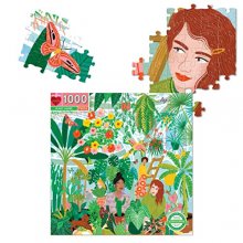 Cover art for eeBoo: Piece and Love Plant Ladies 1000 Piece Square Adult Jigsaw Puzzle, Puzzle for Adults and Families, Glossy, Sturdy Pieces and Minimal Puzzle Dust