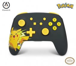 Cover art for PowerA Wireless Nintendo Switch Controller - Pikachu Ecstatic, AA Battery Powered (Battery Included), Nintendo Switch Pro Controller, Mappable Gaming Buttons, Officially Licensed by Nintendo