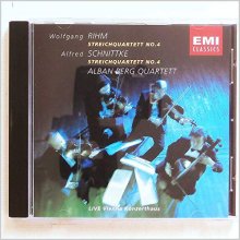 Cover art for Rihm: String Quartet No. 4 / Schnittke: String Quartet No. 4 - Alban Berg Quartett