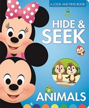 Cover art for Disney Baby Mickey, Minnie, Princess and More! - Hide & Seek Animals, A Look and Find Book - PI Kids