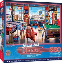 Cover art for Masterpieces 550 Piece Jigsaw Puzzle for Adults, Family, Or Kids - Pockets Pool & Pub - 18"x24"