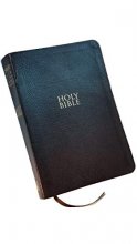 Cover art for NKJV Personal Size Giant Print Reference Bible Black Bonded Leather $39.99