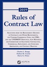 Cover art for Rules of Contract Law 2019 Edition (Supplements)