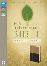 Cover art for NIV, Reference Bible, Giant Print, Leathersoft, Tan/Brown
