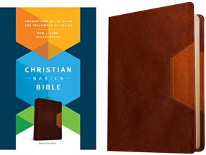 Cover art for Christian Basics Bible NLT, TuTone (LeatherLike, Brown/Tan)