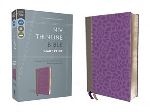Cover art for NIV, Thinline Bible, Giant Print, Leathersoft, Gray/Purple, Red Letter, Comfort Print