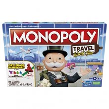 Cover art for Hasbro Gaming Monopoly World Tour Board Game with Token Stampers and Dry-Erase Gameboard for Family Game Night