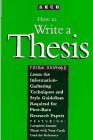 Cover art for How to Write a Thesis: A Guide to the Research Paper