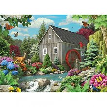 Cover art for Bits and Pieces - 500 Piece Jigsaw Puzzle - Country Mill - Wildlife Stream - by Artist Alan Giana - 500 pc Jigsaw