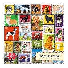 Cover art for Re-marks Dog Postage-Stamp Collage Puzzle, 500-Piece Puzzle for All Ages