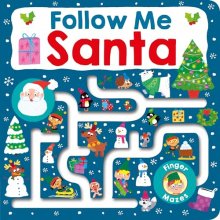 Cover art for Maze Book: Follow Me Santa (Finger Mazes)