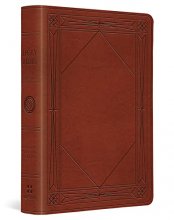 Cover art for ESV Value Large Print Compact Bible (TruTone, Tan, Window Design)
