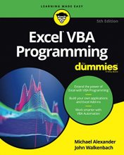 Cover art for Excel VBA Programming For Dummies 5th Edition (For Dummies (Computer/Tech))