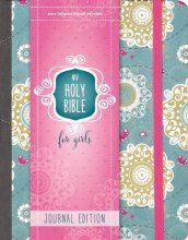 Cover art for NIV, Holy Bible for Girls, Journal Edition, Hardcover, Teal/Gold, Elastic Closure