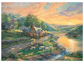 Cover art for Ceaco - Thomas Kinkade - Daybreak at Emerald Valley - 1000 Piece Jigsaw Puzzle