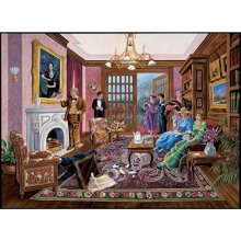 Cover art for Bits and Pieces - 1000 Piece Murder Mystery Puzzle - Murder at Bedford Manor by Artist Gene Dieckhoner - Solve The Mystery - 1000 pc Jigsaw