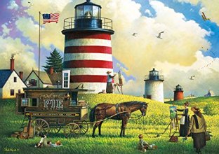 Cover art for Buffalo Games - Charles Wysocki - The Three Sisters - 300 Large Piece Jigsaw Puzzle