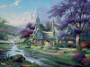 Cover art for Ceaco - Thomas Kinkade - Clocktower Cottage - 1500 Piece Jigsaw Puzzle