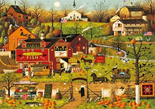 Cover art for Buffalo Games - Charles Wysocki - Blackbirds Roost at Mill Creek - 300 Large Piece Jigsaw Puzzle