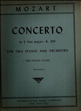 Cover art for Mozart Concerto in E Flat Major, K.365, for Two Pianos and Orchestra with Cadenzas By Mozart