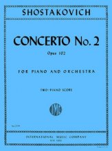 Cover art for Concerto No. 2, Opus 102, For Piano and Orchestra; Two-Piano Score