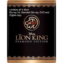 Cover art for The Lion King Futureshop Blu-ray Steel Case / SteelBook (4 Disc Diamond Edition Blu-ray 3D / Blu-ray / DVD / Digital Copy)