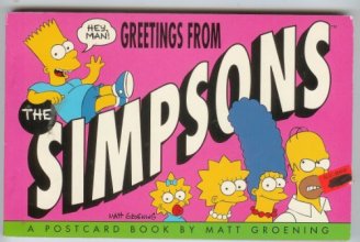 Cover art for Greetings from the Simpsons: A Postcard Book