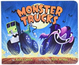 Cover art for Monster Trucks Board Book