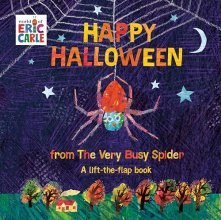 Cover art for Happy Halloween from The Very Busy Spider: A Lift-the-Flap Book (The World of Eric Carle)