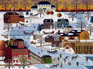 Cover art for Buffalo Games - Charles Wysocki - Cider Brook Farms - 1000 Piece Jigsaw Puzzle for Adults Challenging Puzzle Perfect for Game Nights - 1000 Piece Finished Size is 26.75 x 19.75