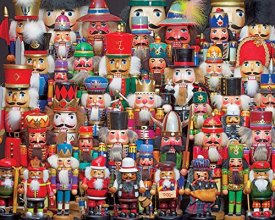 Cover art for Springbok Nutcracker Collection 1000 Piece Jigsaw Puzzle for Adults Features a Colorful Collection of Holiday Nutcracker Soldiers