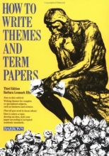 Cover art for How to Write Themes and Term Papers (How to Write Successfully in High School and College)