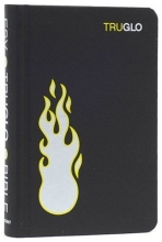 Cover art for ESV Compact TruGlo Bible, Black, Flame Design