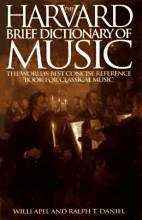Cover art for Harvard Brief Dictionary of Music Dictionary