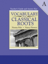 Cover art for Vocabulary From Classical Roots Book A Teacher's Guide and Answer Key