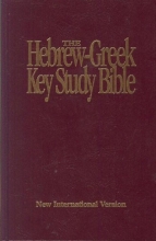 Cover art for The Hebrew-Greek Key Study Bible/New International Version/Genuine Burgundy Leather