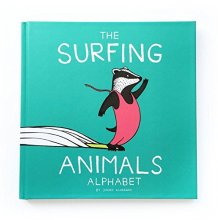 Cover art for The Surfing Animals Alphabet