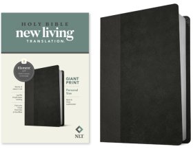Cover art for NLT Personal Size Giant Print Bible, Filament-Enabled Edition (LeatherLike, Black/Onyx, Red Letter): Includes Free Access to the Filament Bible App ... Notes, Devotionals, Worship Music, and Video