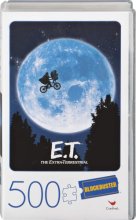 Cover art for E.T. The Extra-Terrestrial Movie 500-Piece Puzzle in Plastic Retro Blockbuster VHS Video Case