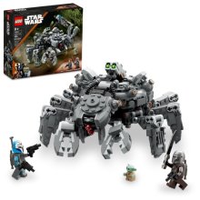 Cover art for LEGO Star Wars Spider Tank 75361, Building Toy Mech from The Mandalorian Season 3, Includes The Mandalorian with Darksaber, Bo-Katan, and Grogu 'Baby Yoda' Minifigures, Gift Idea for Kids Ages 9+