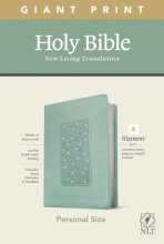 Cover art for NLT Personal Size Giant Print Holy Bible (Red Letter, LeatherLike, Floral Frame Teal): Includes Free Access to the Filament Bible App Delivering Study Notes, Devotionals, Worship Music, and Video